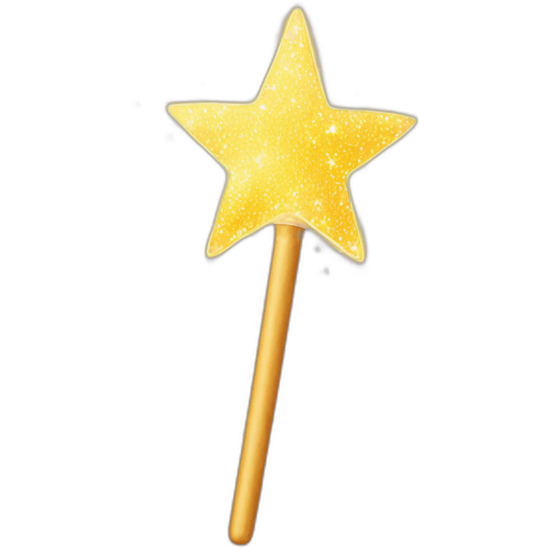 magic wand with sparkles around emoji