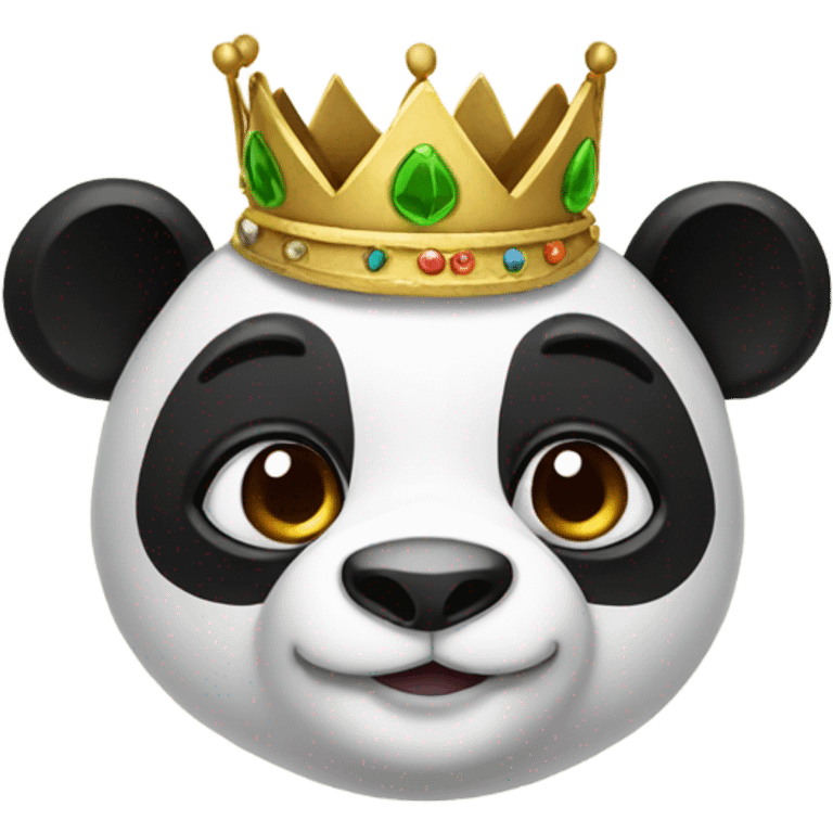 Panda wearing a crown  emoji