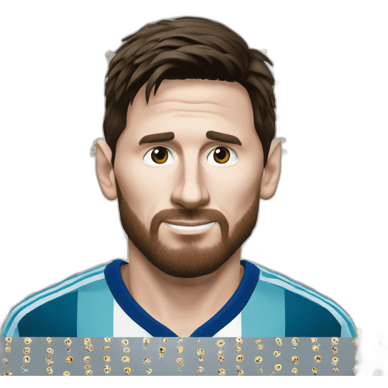 LIONEL MESSI WITH THE WORLD CUP emoji