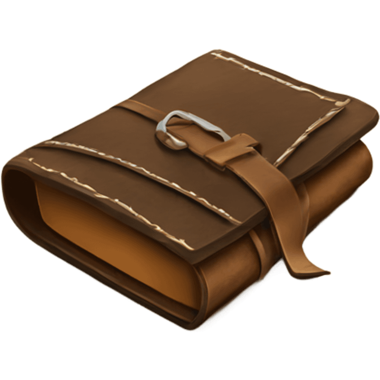 leather journal notebook emoji