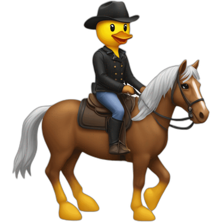 horse ride duck emoji