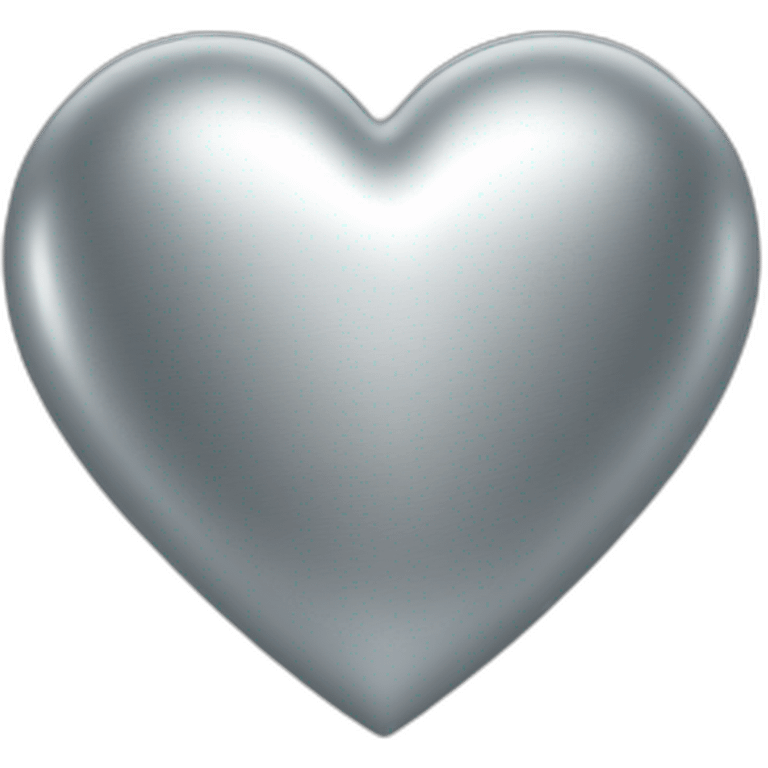 Silver heart emoji