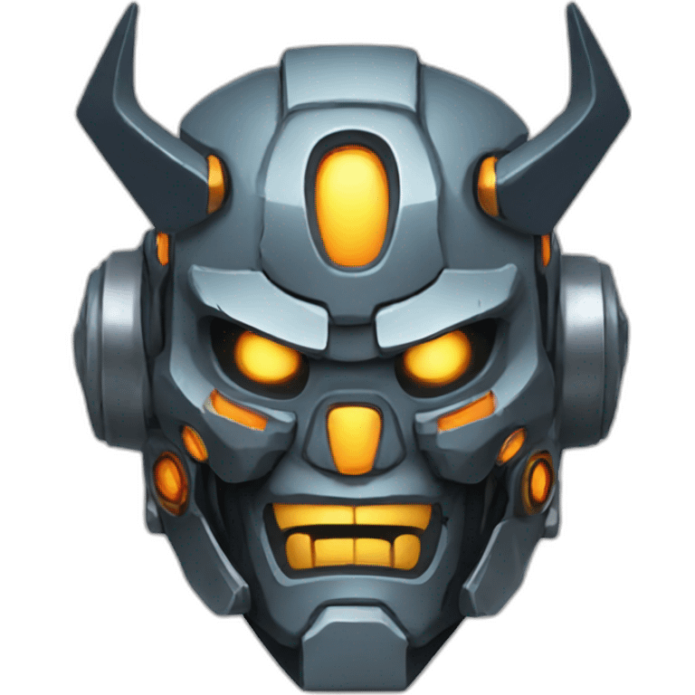 mecha oni mask emoji