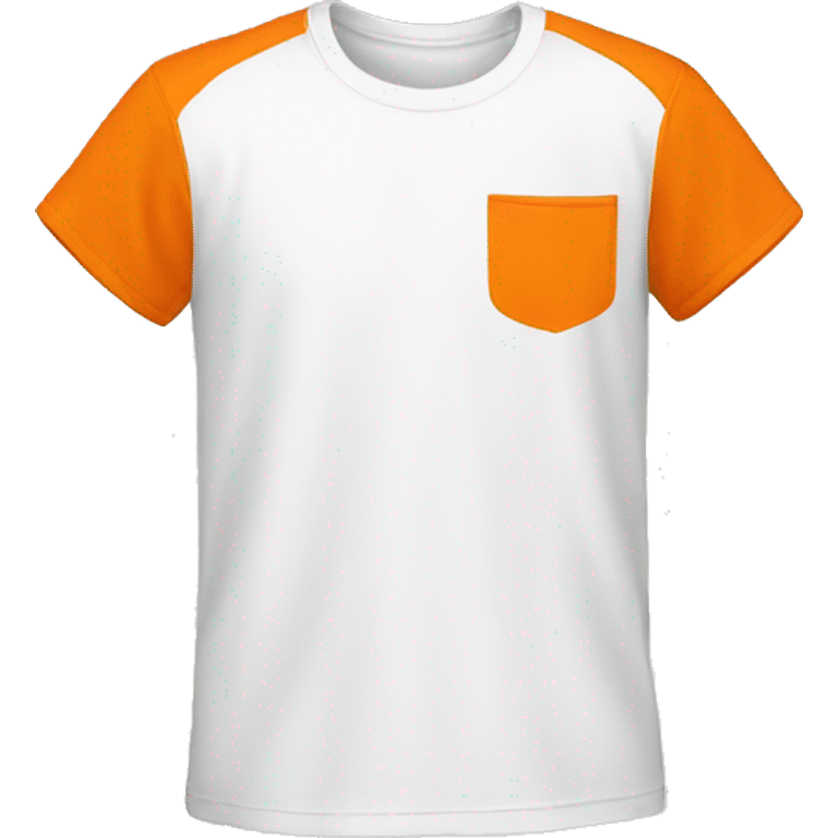 orange and white t shirt emoji