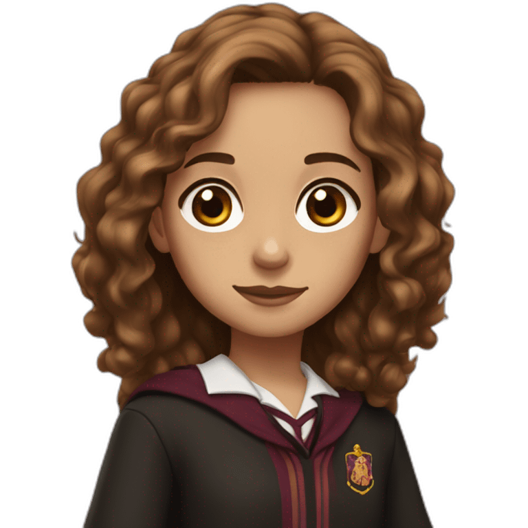 Hermione Granger with brown eyes emoji