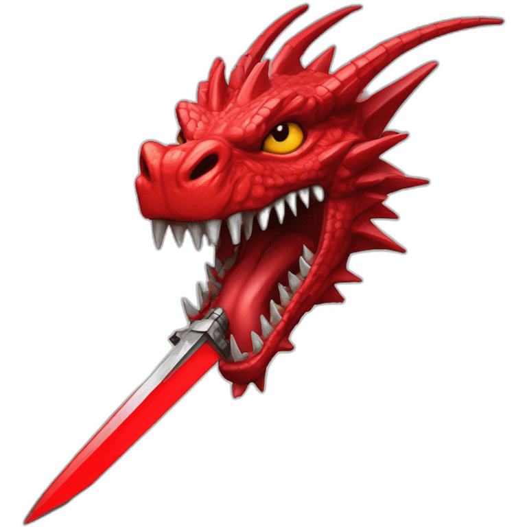 crazy-funny-cyberpunk-red-dragon-head-laser-sword-red emoji