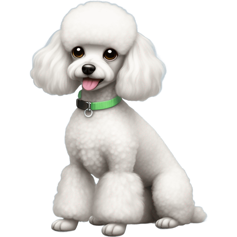 poodle toy white in spa emoji