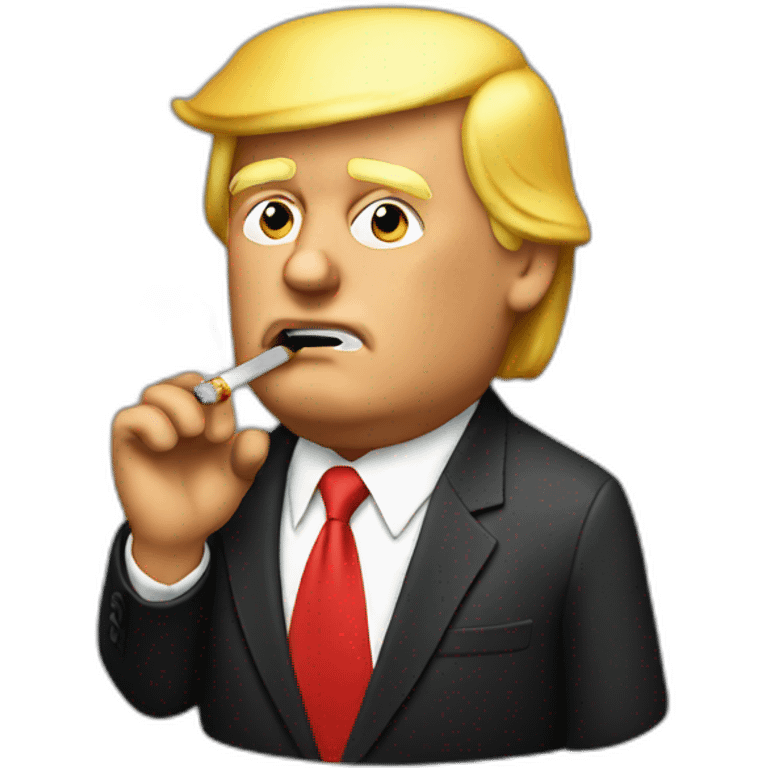 Trump smoking emoji