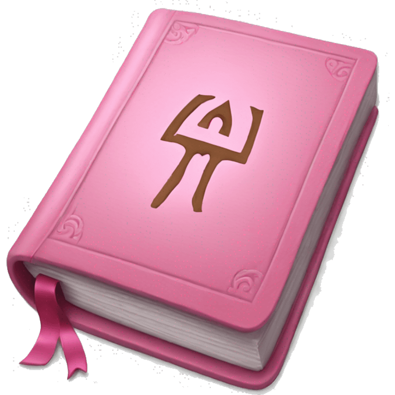 pink bible emoji