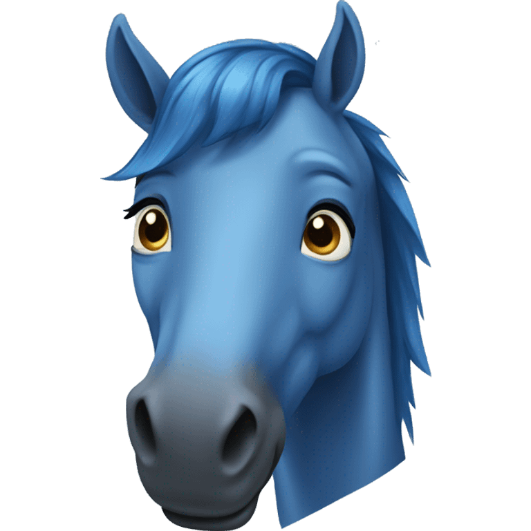 blue horse emoji