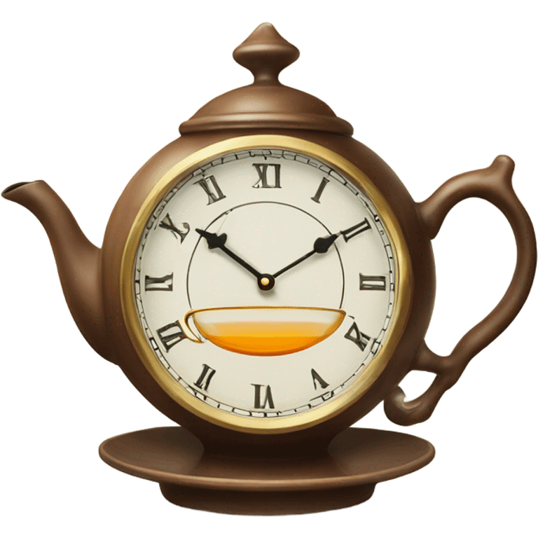 Clock that tea emoji