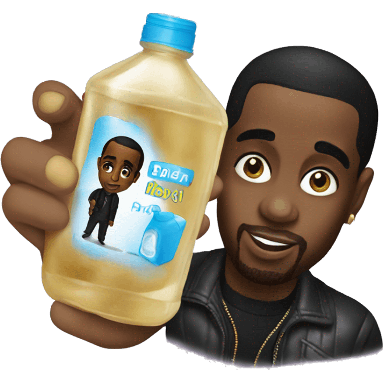 p diddy holding baby oil emoji