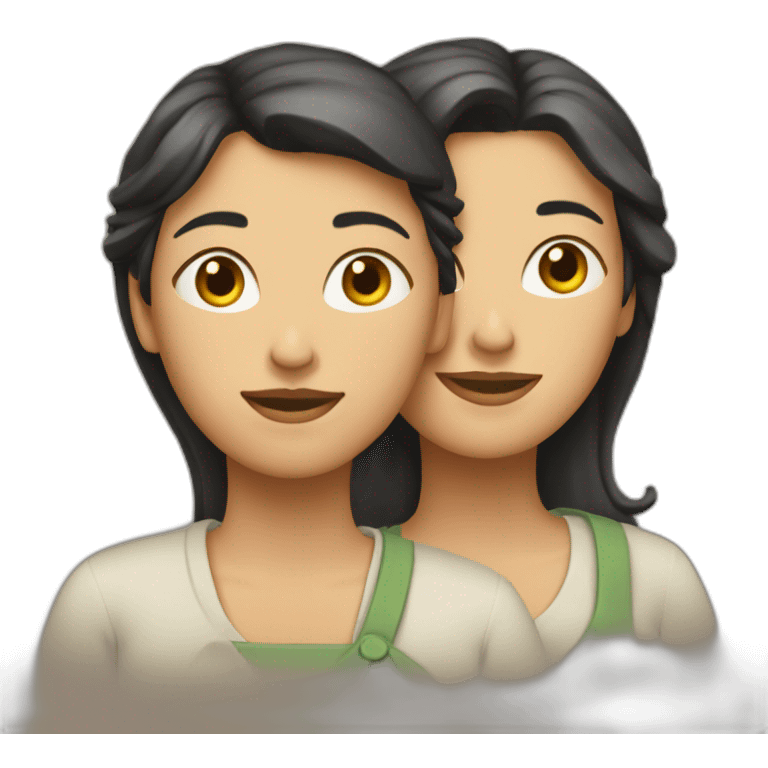 Deux femmes qui s’embrasse emoji