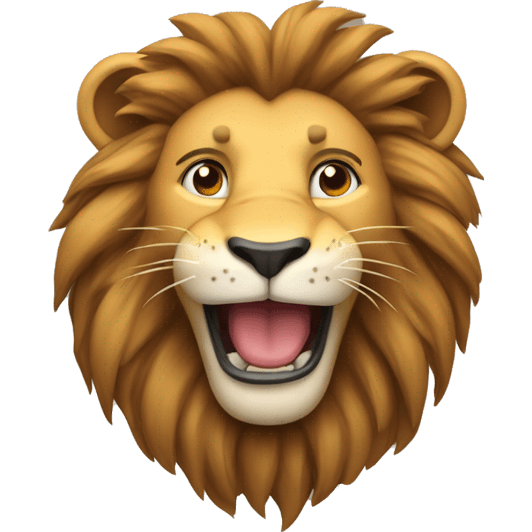 lion with smile and galásek emoji