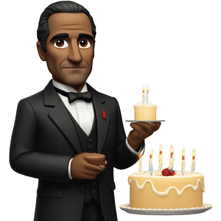 The godfather  says happy birthday Uncle Brucie emoji