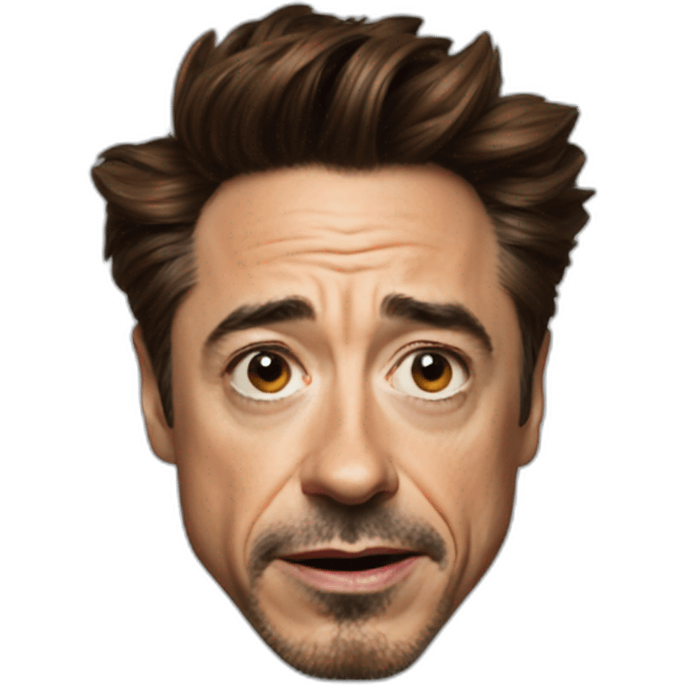 Robert downey jr. weird face emoji