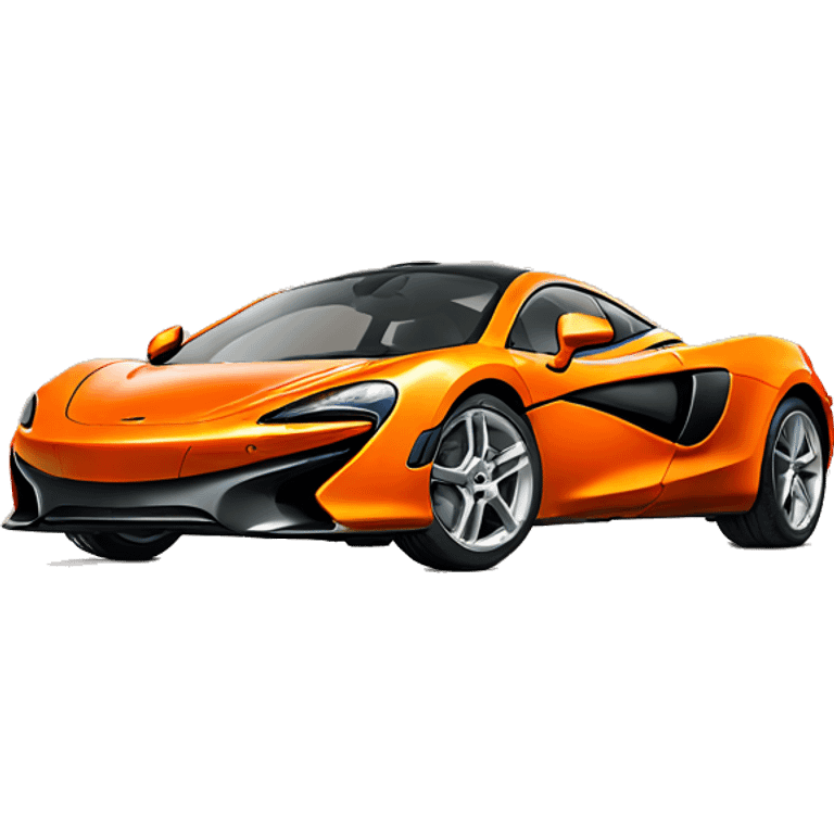 orange mclaren with plain orange background emoji