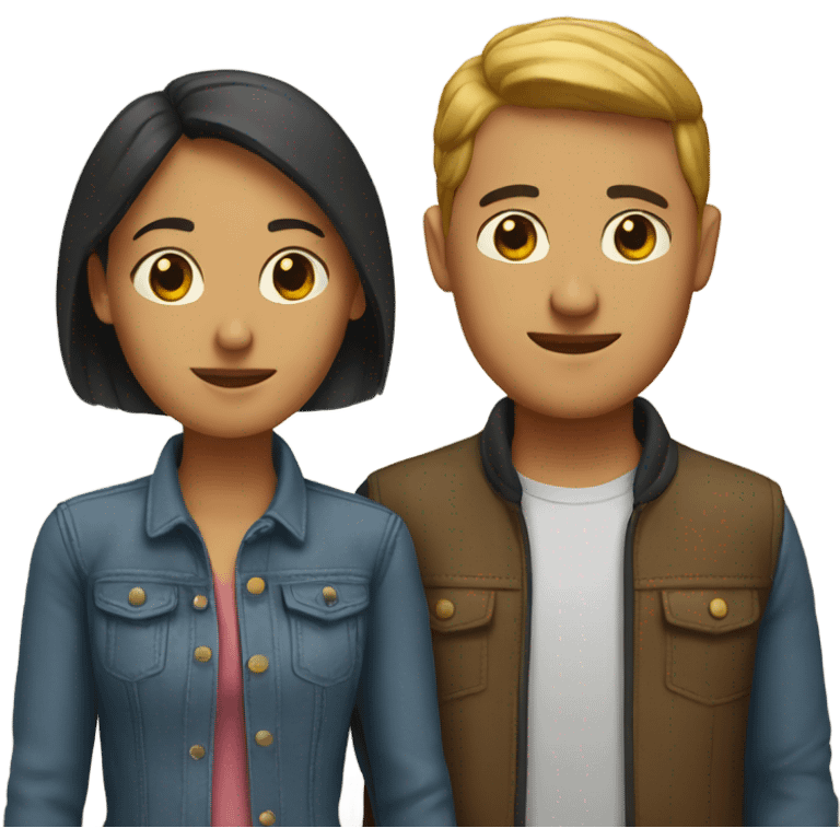 couple with heads together emoji