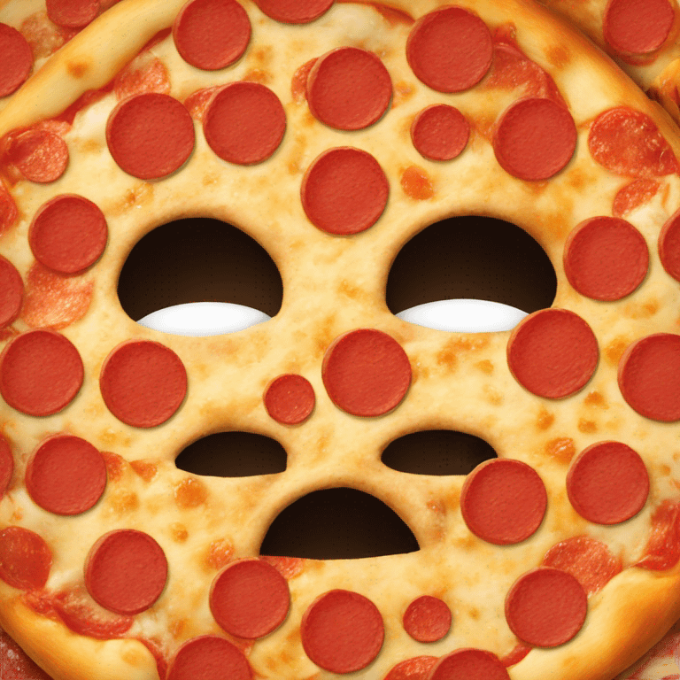 Pizza head emoji