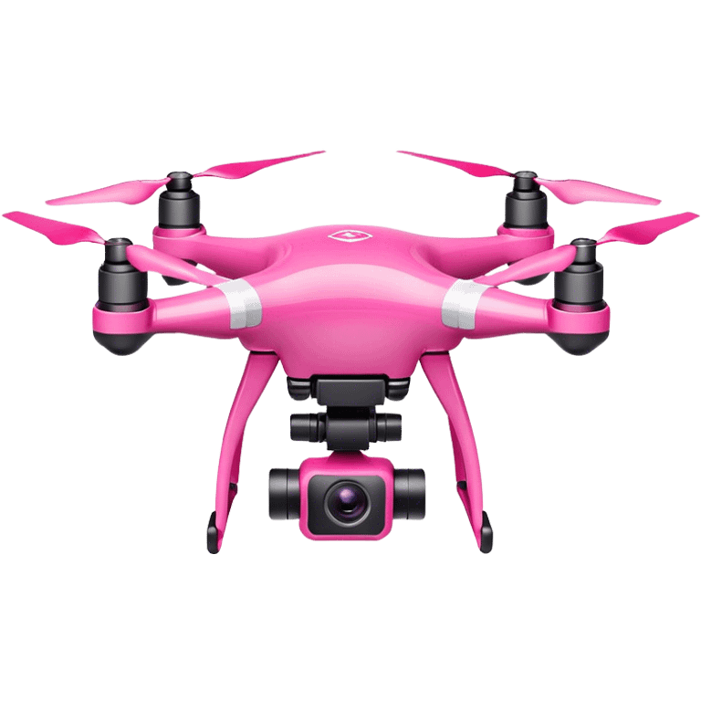 pink drone with camera emoji