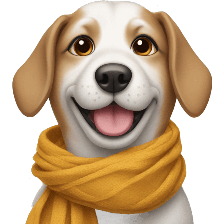 Dog with scarf emoji