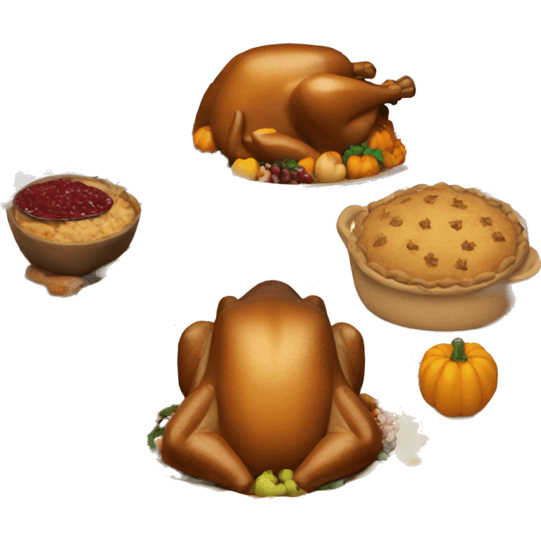 Happy thanksgiving with trailer  emoji