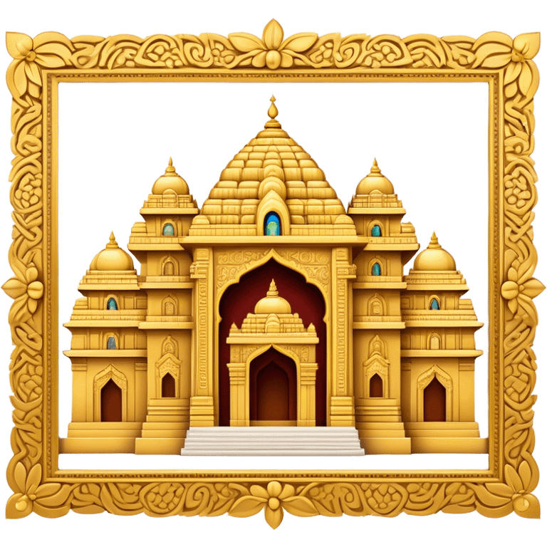 Tirupati Balaji Temple Landmark Emoji – Showcasing the temple’s golden entrance and intricate carvings. emoji