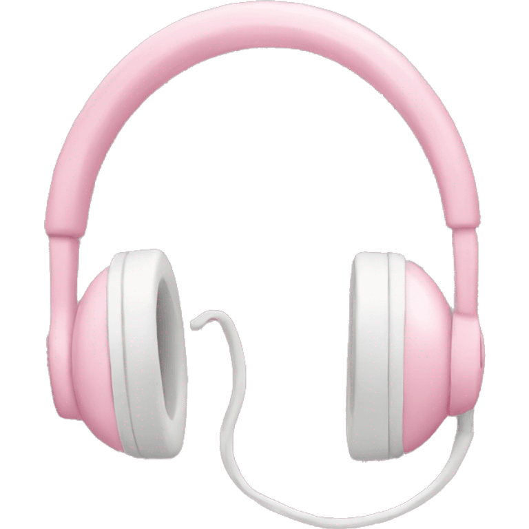 pastel pink headphone emoji