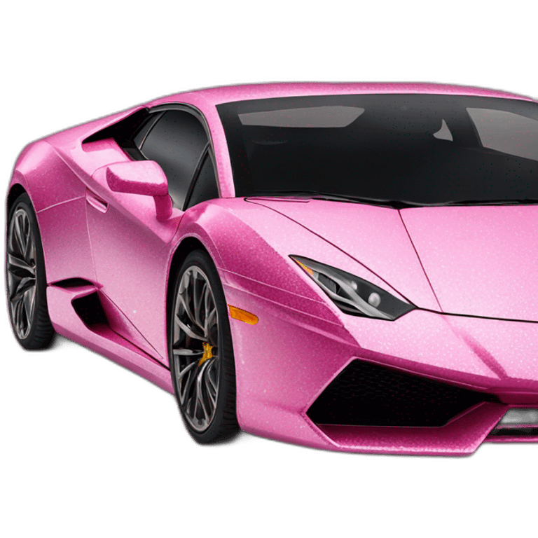 pink glitter lamborghini emoji