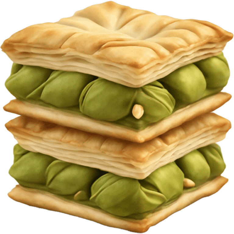 turkish pistachio baklava realistic emoji