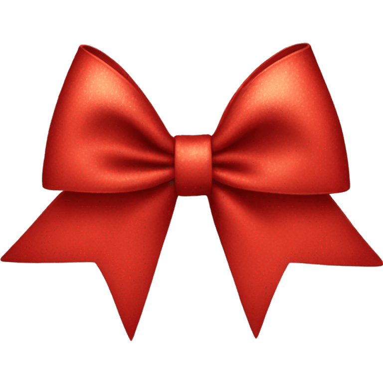 red cheer bow  emoji