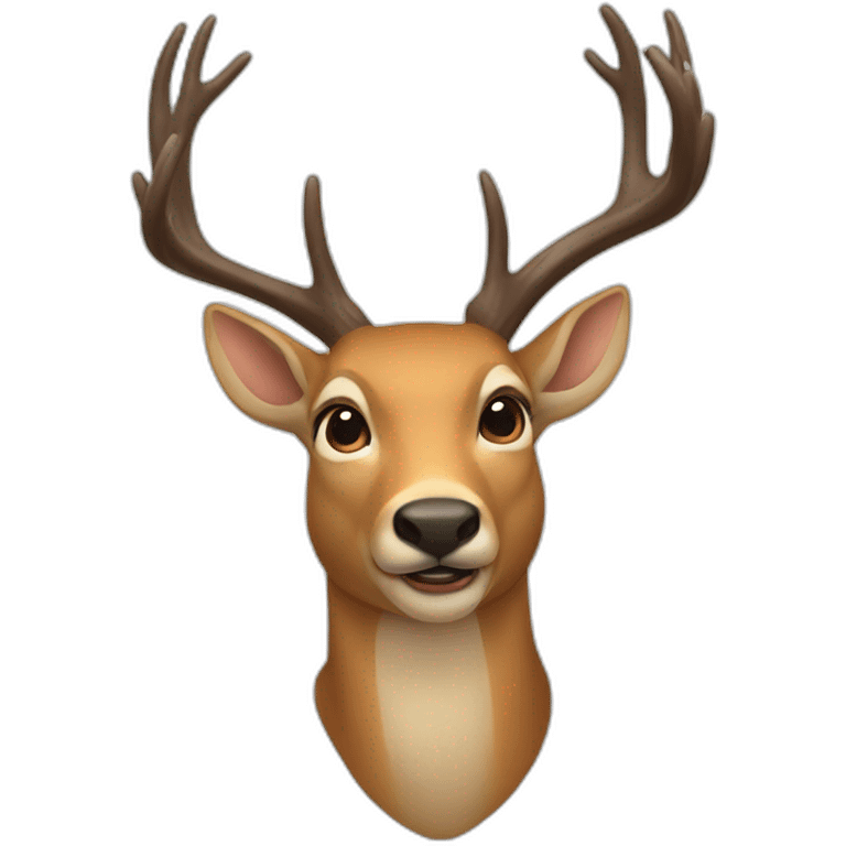 humanbody-humanlike-deer-mouth-open-thinking emoji