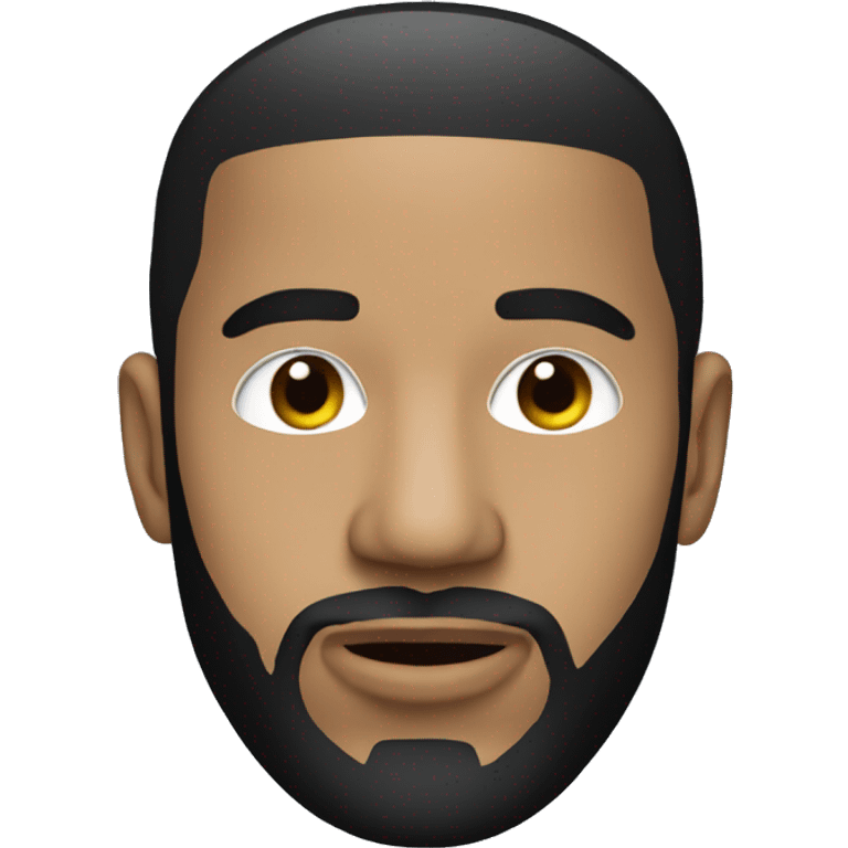 Person wearing drake the rapper mask  emoji