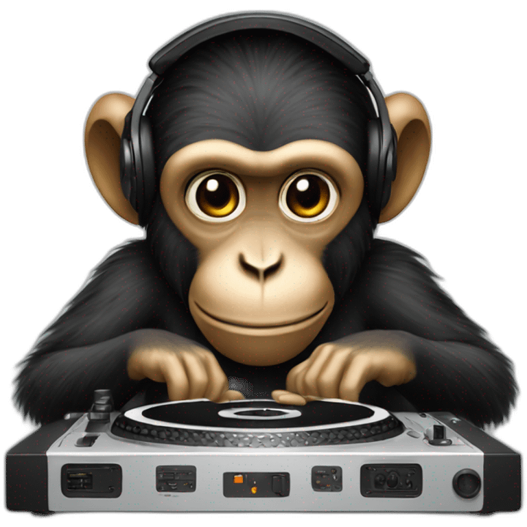 monkey dj emoji