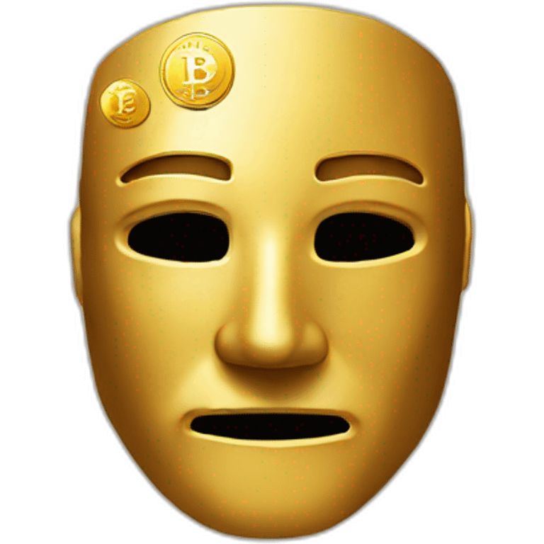 elon mask with bitcoin emoji