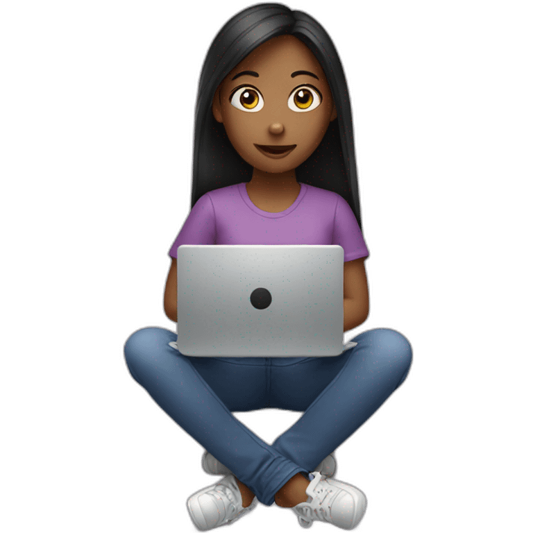 Girl with laptop  emoji