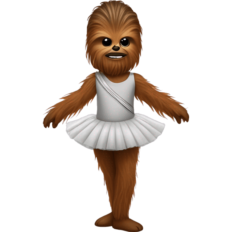 Chewbacca wearing a ballet tutu  emoji