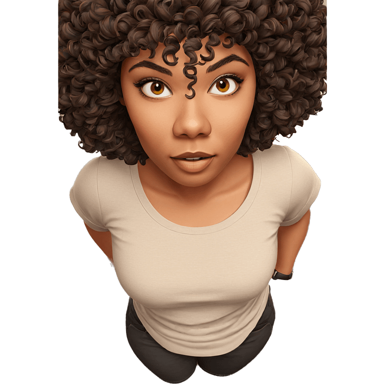 realistic portrait of girl emoji