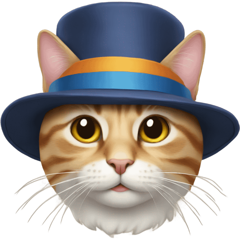 Cat in a hat emoji