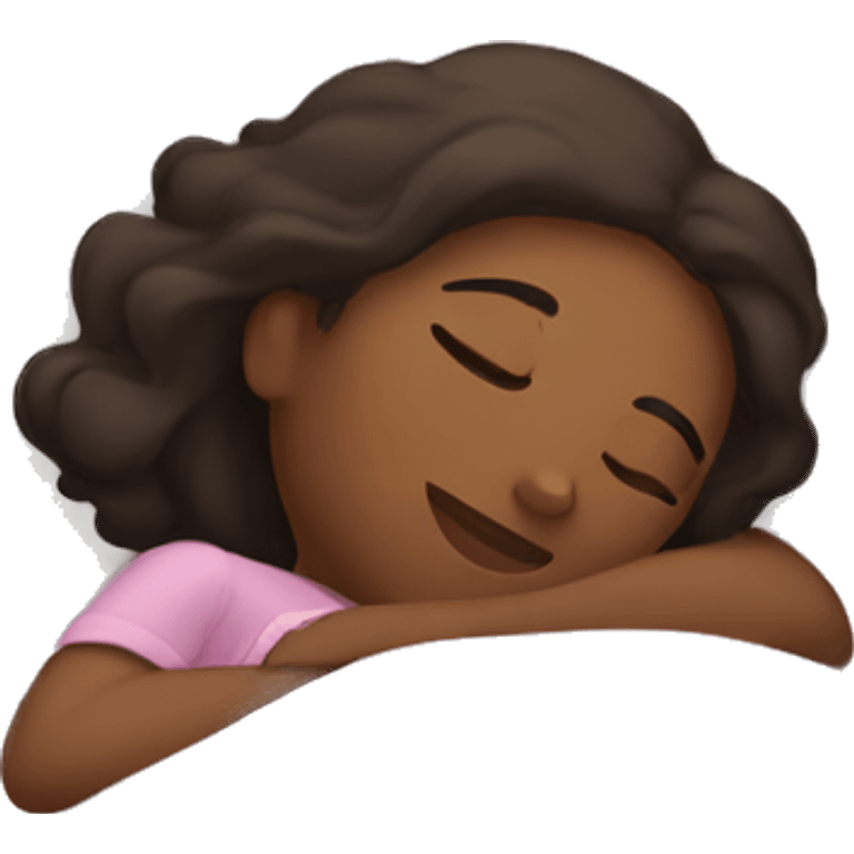 A girl sleeping emoji