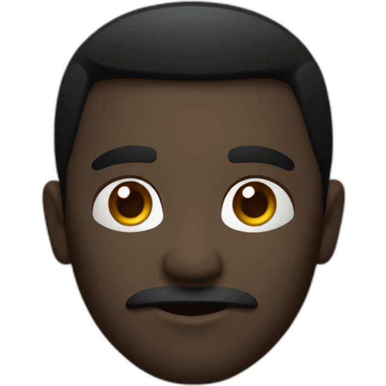 Homme Noir Visage caché  emoji