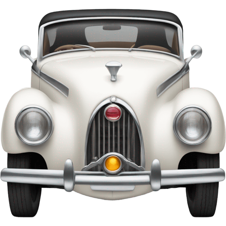 Retro white car emoji