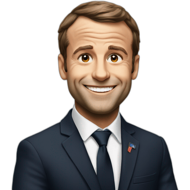 Macron happy emoji