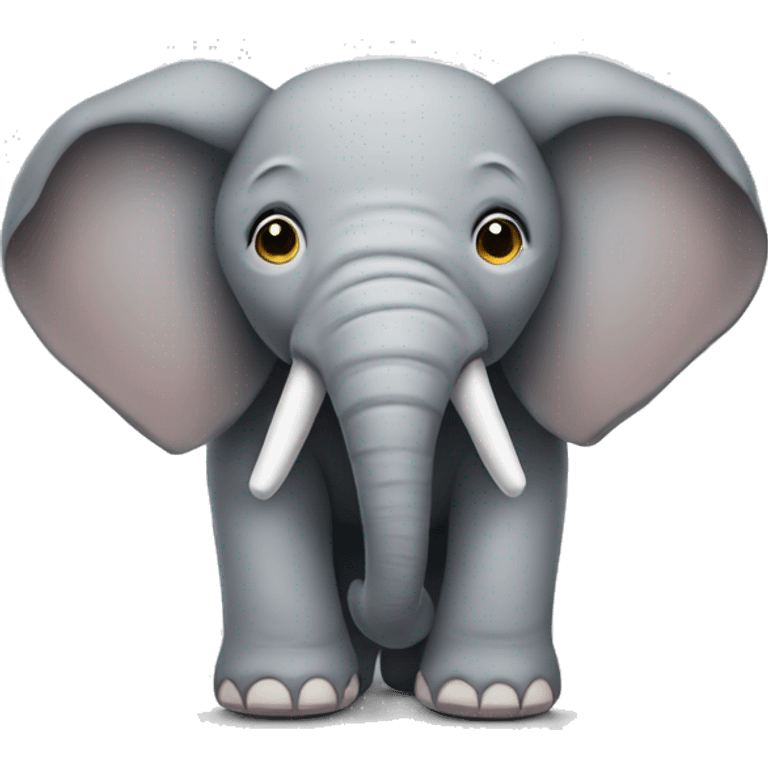 stuffed elephant with no nose emoji