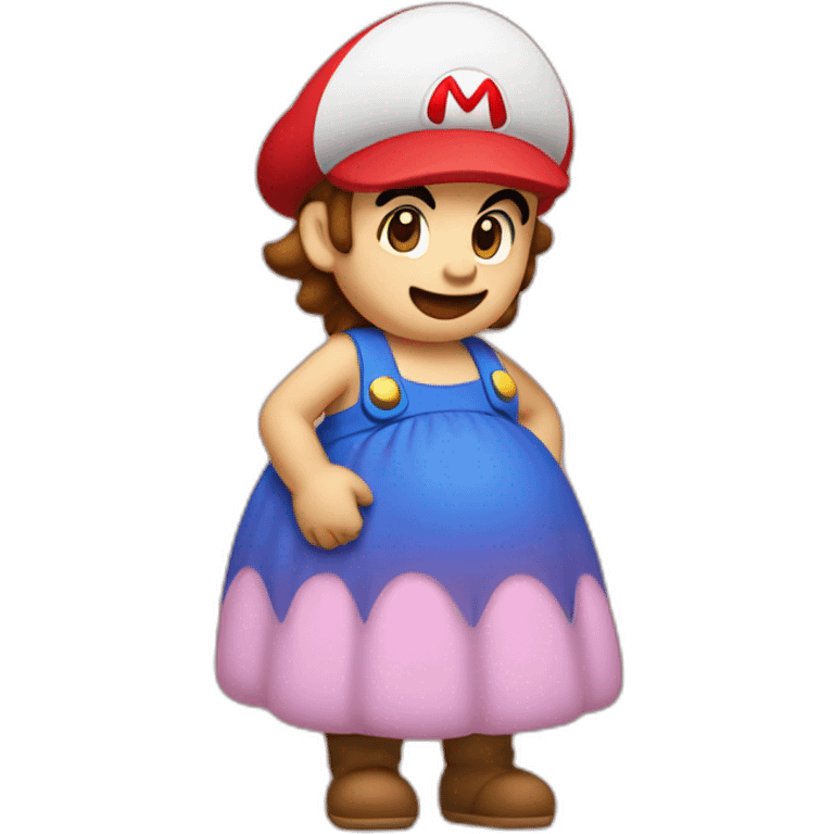 pregnant mario emoji