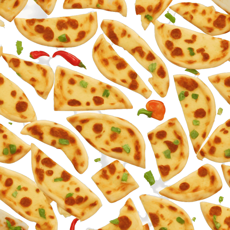 Naan and paneer chilli emoji