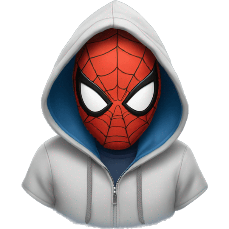 Spider-Man with hoodie emoji