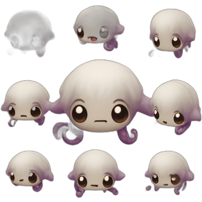 kraken cute face mashup kyubi emoji