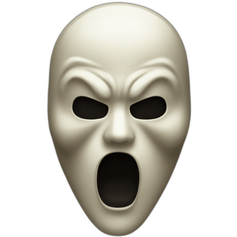 masque de scream emoji