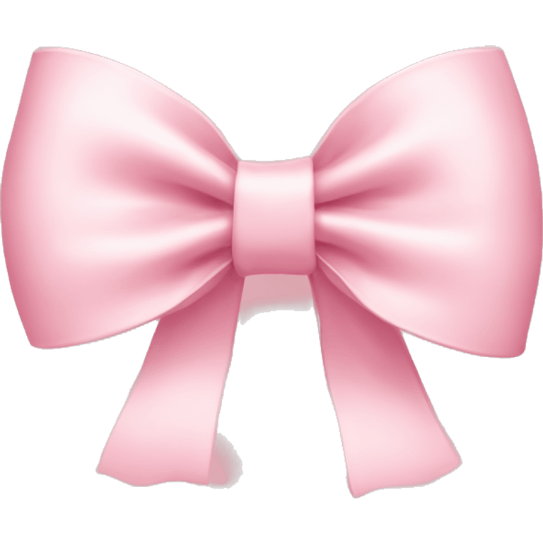 light pink bow on light pink bow emoji